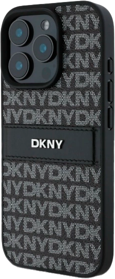 Etui DKNY Texture Pattern Tonal Stripe do Apple iPhone 16 Pro Black (3666339333324) - obraz 2