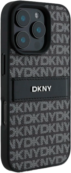 Etui DKNY Texture Pattern Tonal Stripe do Apple iPhone 16 Pro Black (3666339333324) - obraz 4