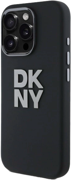 Панель DKNY Liquid Silicone Metal Logo для Apple iPhone 16 Pro Max Black (3666339334734) - зображення 2