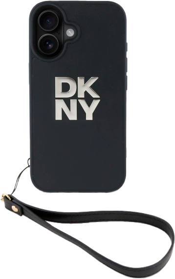 Панель DKNY Wrist Strap Stock Logo для Apple iPhone 16 Black (3666339334543) - зображення 2
