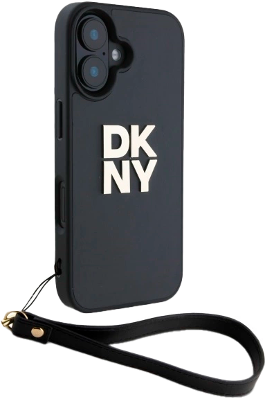 Панель DKNY Wrist Strap Stock Logo для Apple iPhone 16 Black (3666339334543) - зображення 3