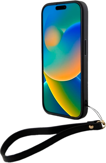 Панель DKNY Wrist Strap Stock Logo для Apple iPhone 16 Black (3666339334543) - зображення 4