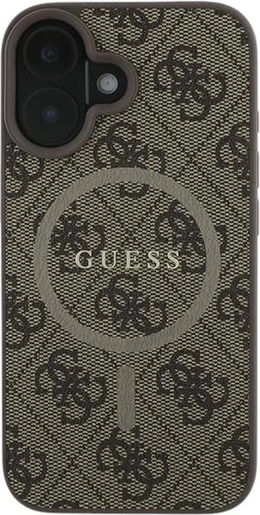 Etui Guess 4G Ring Classic Logo MagSafe do Apple iPhone 16 Plus Brown (GUHMP16MG4GFRW) - obraz 2