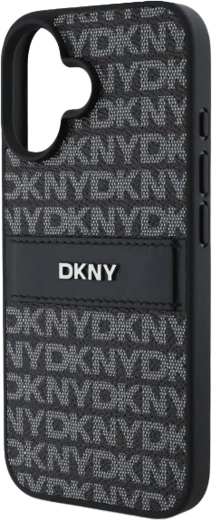 Etui DKNY Texture Pattern Tonal Stripe do Apple iPhone 16 Black (3666339333300) - obraz 5