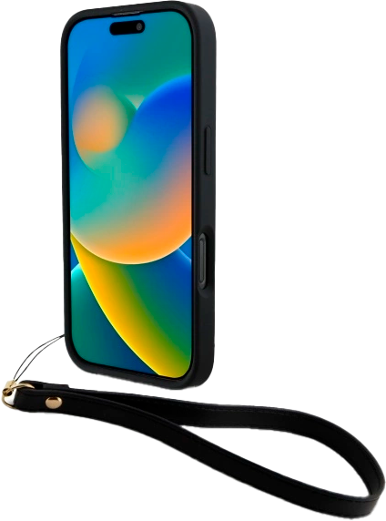 Панель DKNY Wrist Strap Stock Logo для Apple iPhone 16 Pro Max Black (3666339334574) - зображення 4