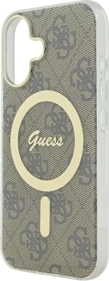 Etui Guess IML 4G MagSafe do Apple iPhone 16 Plus Brown (GUHMP16MH4STW) - obraz 6