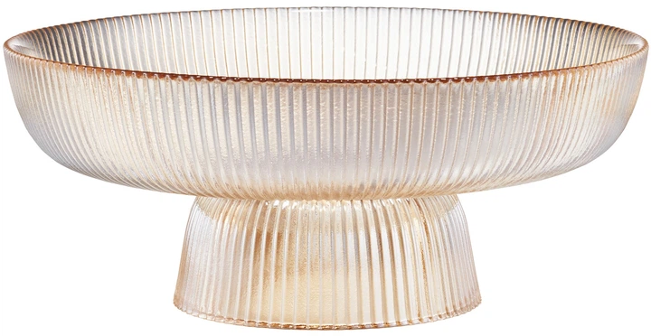 Сервірувальне блюдо Ambition Curly Янтарне 25 см (5904134676092) - зображення 1