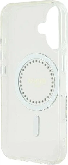 Etui Guess IML Rhinestones MagSafe do Apple iPhone 16 Plus White (GUHMP16MPFTDTEH) - obraz 7
