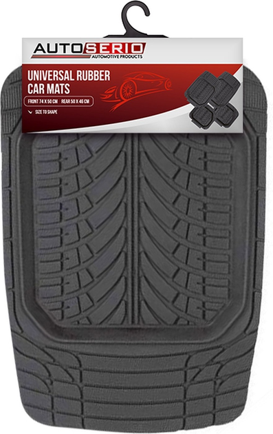 Комплект автомобільних килимків Autoserio PVC 4 шт. (THM-28204/1) - зображення 1