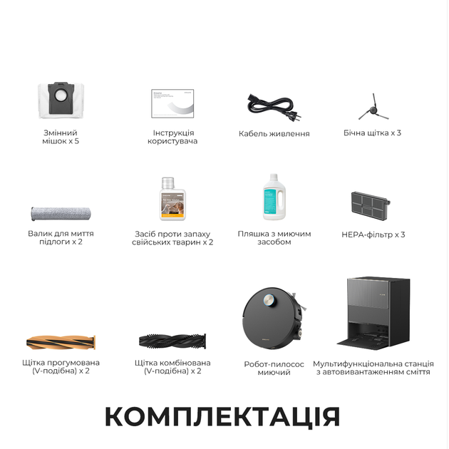 Робот-пылесос моющий Dreame Aqua 10 Ultra Roller Complete Black - изображение 17
