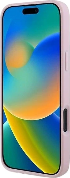 Etui Guess Grained Ring MagSafe do Apple iPhone 16 Plus Pink (GUHMP16MPGHSMMP) - obraz 5