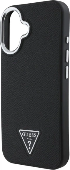 Etui Guess Grained Triangle MagSafe do Apple iPhone 16 Plus Black (GUHMP16MPGTSPSK) - obraz 6