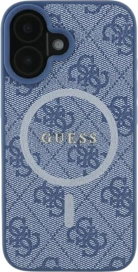 Etui Guess 4G Ring Classic Logo MagSafe do Apple iPhone 16 Blue (GUHMP16SG4GFRB) - obraz 2