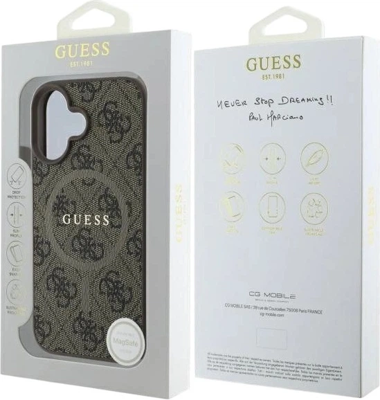 Панель Guess 4G Ring Classic Logo MagSafe для Apple iPhone 16 Brown (GUHMP16SG4GFRW) - зображення 8