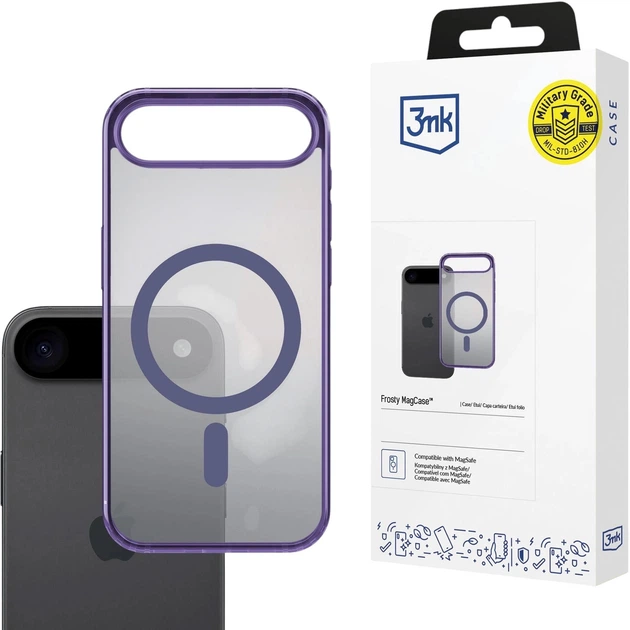 Etui plecki 3MK Frosty MagCase do Apple iPhone Air Purple (5903108664660) - obraz 2