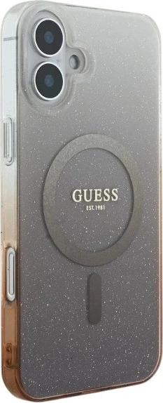 Панель Guess IML Glitter Gradient MagSafe для Apple iPhone 16 Brown (GUHMP16SHGRCELW) - зображення 4