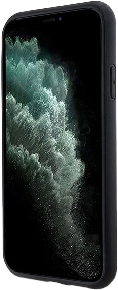 Панель DKNY Leather Monogram Pattern Metal Logo MagSafe для Apple iPhone 11 / Xr Black (3666339261412) - зображення 7