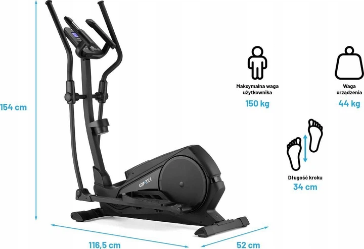 Орбітрек електромагнітний Gymtek XC5000 - изображение 10