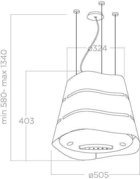 Витяжка декоративна Elica Wave UX BL MAT/F/51 - изображение 5