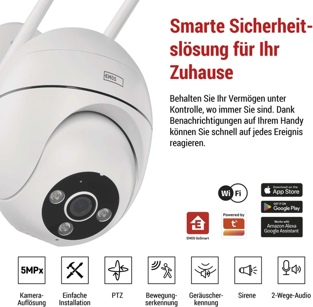 IP-камера відеоспостереження Emos H4057 - Фото 2 IP-камера відеоспостереження Emos H4057 - изображение 2