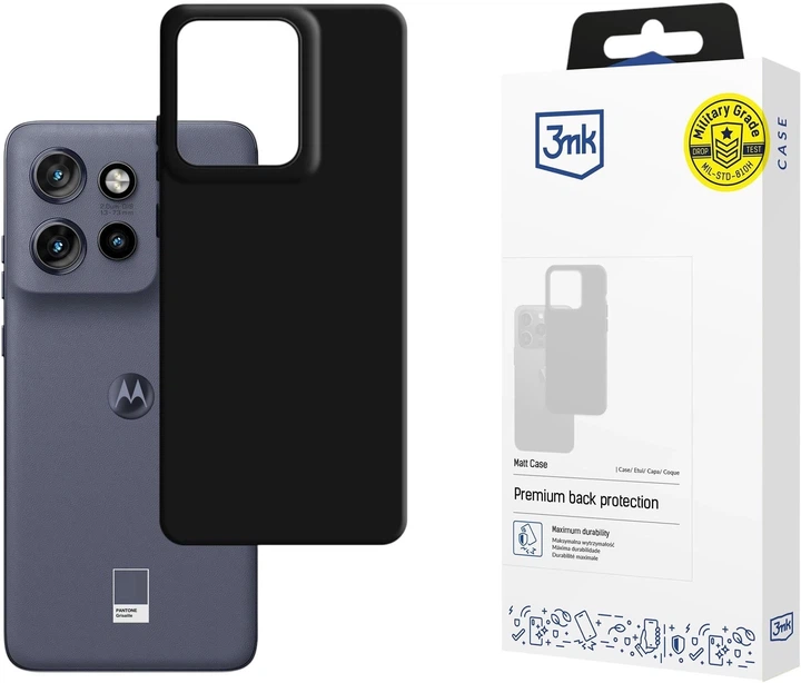 Панель 3MK Matt Case для Motorola Edge 50 Neo Black (5903108608039) - зображення 1