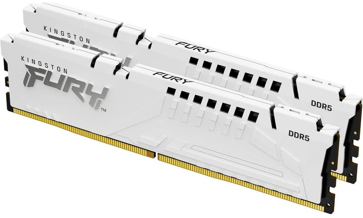 Модуль памяти Kingston Fury DDR5 32GB (2x16) 5200MHz Beast White EXPO (KF552C36BWEK2-32) - изображение 2