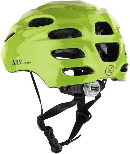 Шолом Nils Extreme MTW01 LED розмір XS (49–55 см) Зелений (5907695595840) - зображення 3