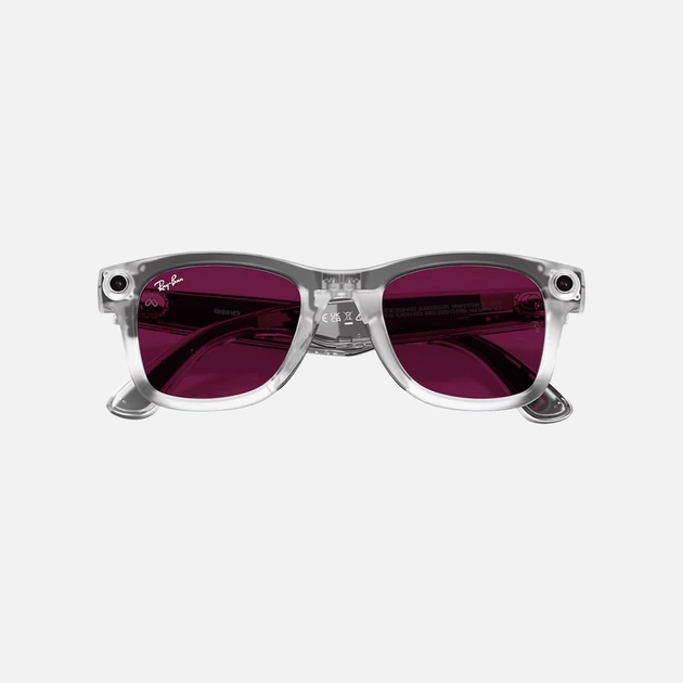Смарт-очки Ray-Ban Meta Wayfarer Gen 2 Matte Transparent/Transitions Ruby S-M Limited Edition (RW4012 6770MI50) - изображение 11