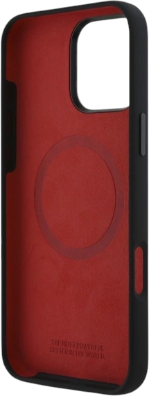 Etui plecki BMW Silicone Hexagon Red Line MagSafe do Apple iPhone 16 Pro Max Black (BMHMP16X23SHER) - obraz 7