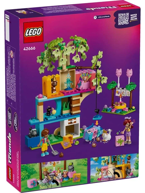Конструктор LEGO Friends День рождения кота и дом на дереве 321 деталь (42666) - изображение 2