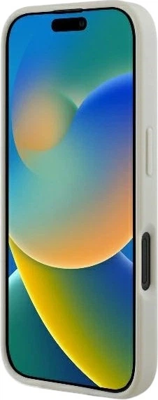 Etui Guess Grained Ring MagSafe do Apple iPhone 16 Beige (GUHMP16SPGHSMME) - obraz 5