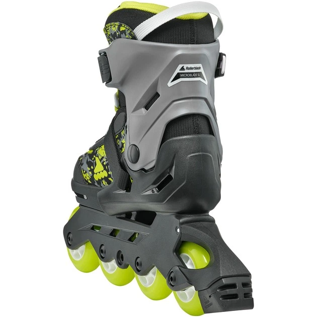 Ролики Rollerblade Microblade SL 33-36.5 Black/Lime (1012-86B0751540-NG01-33-36.5) - изображение 5
