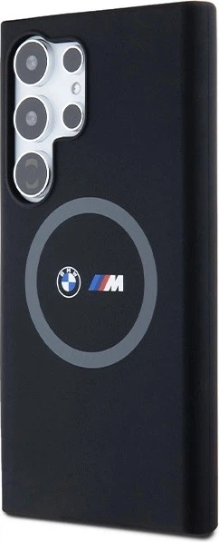 Etui plecki BMW M Silicone Printed Ring MagSafe do Samsung Galaxy S24 Ultra Black (BMHMS24L23SROK) - obraz 2