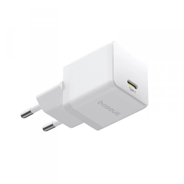 Сітчастий зарядний пристрій з кабелем Baseus Palm Fast Charger 1C 30W EU Moon White(P10111605213-01) - Фото 4 Сітчастий зарядний пристрій з кабелем Baseus Palm Fast Charger 1C 30W EU Moon White(P10111605213-01) - зображення 4