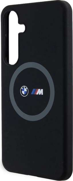Etui plecki BMW M Silicone Printed Ring MagSafe do Samsung Galaxy S24 Plus Black (BMHMS24M23SROK) - obraz 6