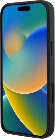 Etui Guess Saffiano Classic Logo MagSafe do Apple iPhone 16 Black (GUHMP16SPSAHMCK) - obraz 5