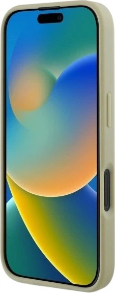 Etui Guess Saffiano Peony Classic Logo MagSafe do Apple iPhone 16 Gold (GUHMP16SPSAPSMED) - obraz 5