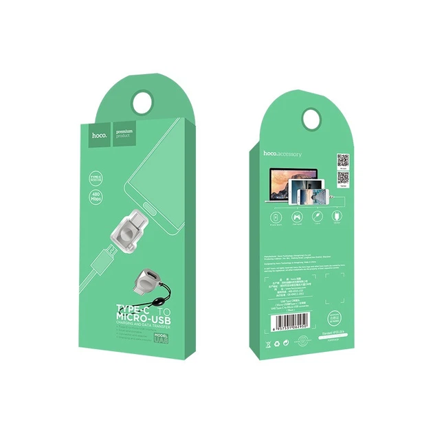 Перехідник HOCO Micro USB для Type-c UA8 - зображення 2