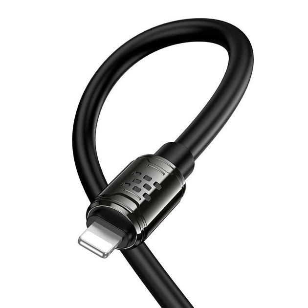 Кабель HOCO Type-C для Lightning Joy PD Charging Data Cable U143 USB-C to Lightning 1.2m 27W чорний - зображення 3