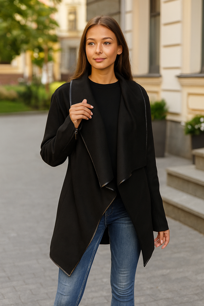 Кардиган MTP L Черный (OZK-KJ91-Black) - Фото 1 Кардиган MTP L Черный (OZK-KJ91-Black) - изображение 1