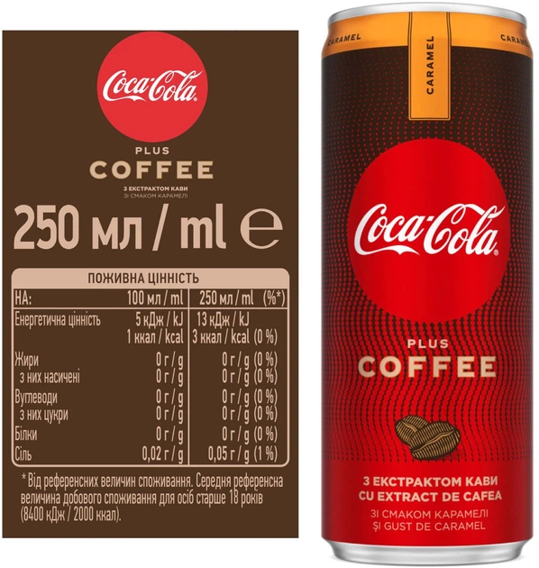 Упаковка безалкогольного сильногазованого напою Coca-Cola Plus