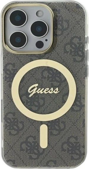 Etui Guess IML 4G MagSafe do Apple iPhone 16 Pro Max Brown (GUHMP16XH4STW) - obraz 2