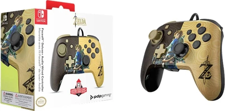 Контролер PDP Nintendo Switch Faceoff Deluxe+ Audio Wired Controller Zelda (500-134-EU-C6LI-1) - зображення 8
