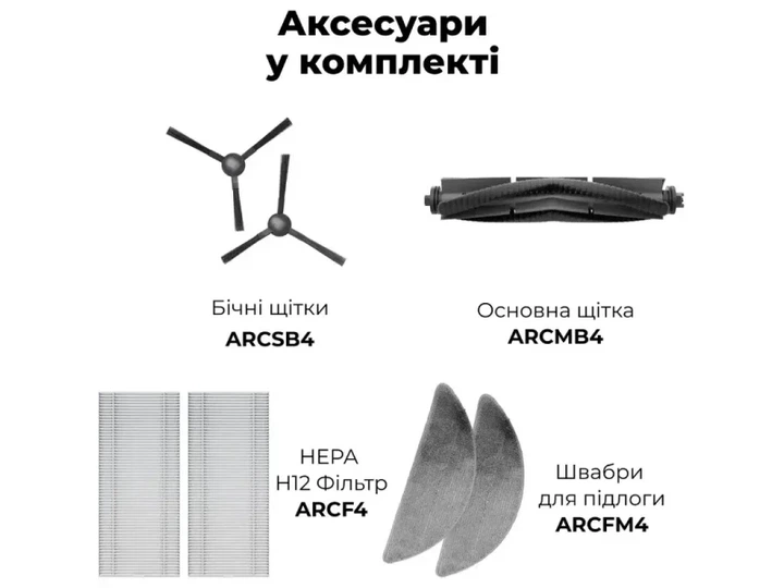 Робот-пилосос з вологим прибиранням AENO RC7S (ARC0007S) - изображение 13