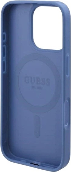 Etui Guess 4G Flowers Print MagSafe do Apple iPhone 16 Pro Max Blue (GUHMP16XP4ROPEMCB) - obraz 7