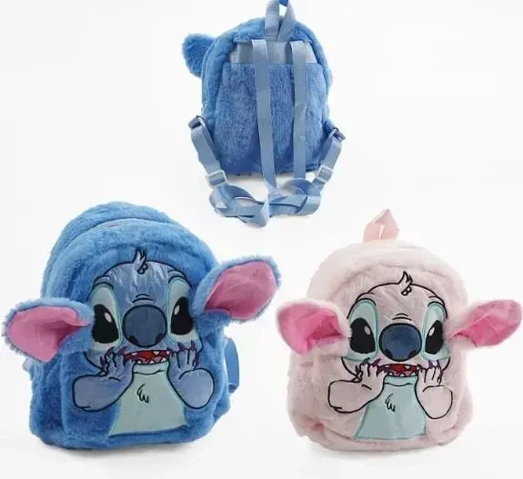 Плюшевый рюкзак Стич Disney Fairy Stitch мягкий детский рюкзак с ушками и мордочкой синий - Фото 2 Плюшевый рюкзак Стич Disney Fairy Stitch мягкий детский рюкзак с ушками и мордочкой синий - изображение 2