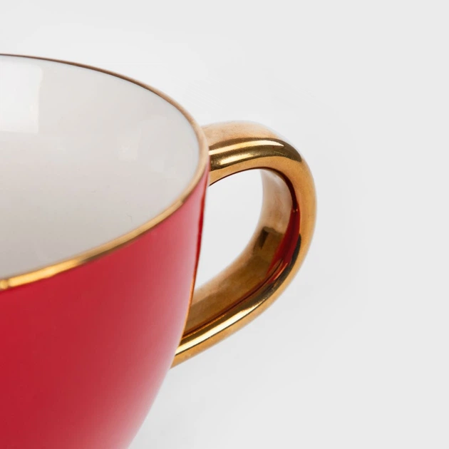 Zestaw kubków Homla Sinko czerwone 350 ml 2 szt (5906496718601) - obraz 3