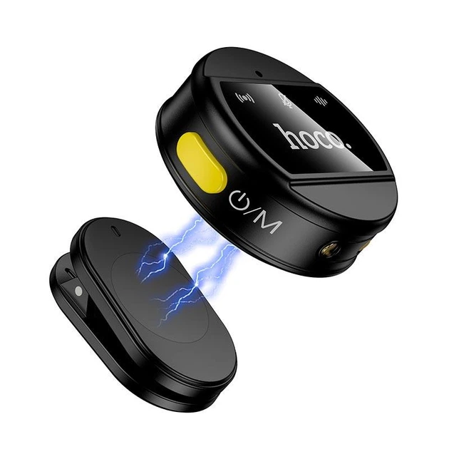 Бездротовий петличний мікрофон Hoco L22 (2.4G, Type-C, Lightning, шумозаглушення, радіус дії до 15 м, 6 годин роботи) - Чорний - зображення 3