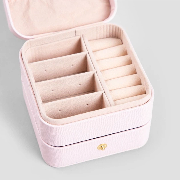 Скринька для біжутерії Homla Virello Love Рожева 9.5 x 9.5 x 8 см (5906496726453) - зображення 4