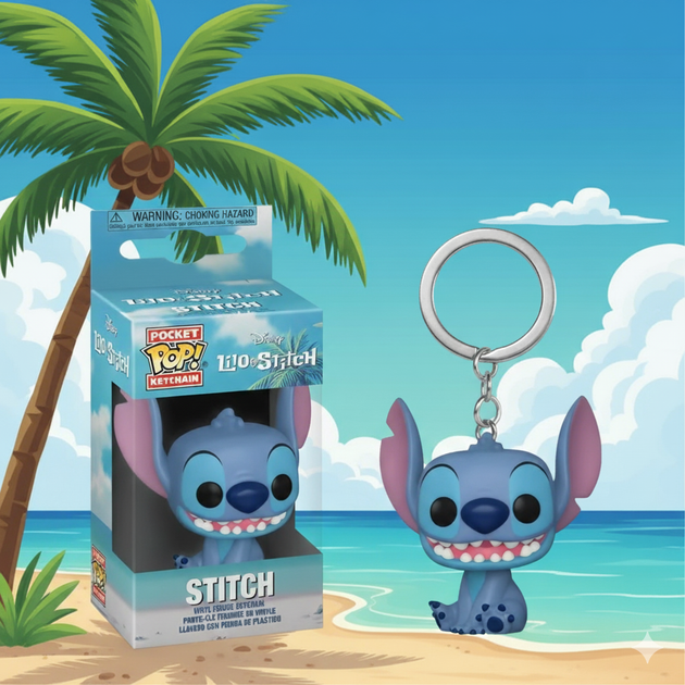 Брелок Стіч Pop Поп Disney Ліло та Стіч Lilo and Stitch Stitch Seated іграшка для дітей 4 см - Фото 1 Брелок Стіч Pop Поп Disney Ліло та Стіч Lilo and Stitch Stitch Seated іграшка для дітей 4 см - зображення 1